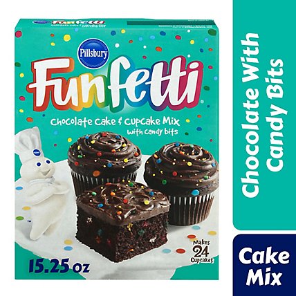 Pillsbury Funfetti Chocolate Cake Mix - 15.25 OZ - Image 2