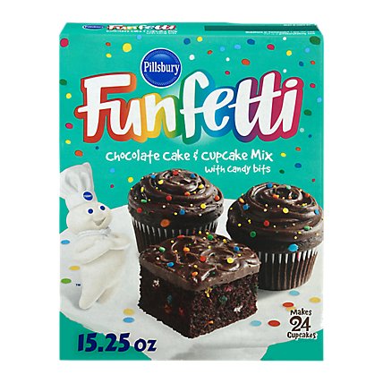 Pillsbury Funfetti Chocolate Cake Mix - 15.25 OZ - Image 1