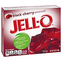 Jell-O Black Cherry Gelatin Dessert Mix Box - 6 Oz - Image 3