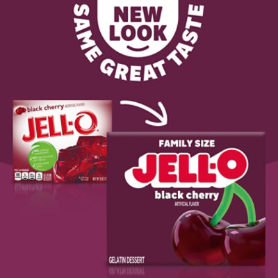 Jell-O Black Cherry Gelatin Dessert Mix Box - 6 Oz - Image 6