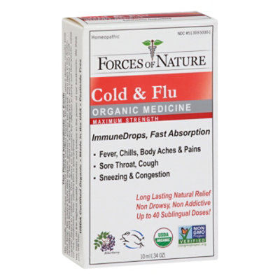 Forces Of Nature Immune Drops Cold Flu - 10 ML - Image 1
