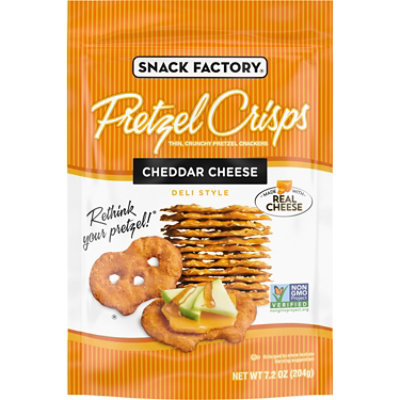 Snack Factory Cheddar Cheese Pretzel Crisps - 7.2 Oz - Image 1