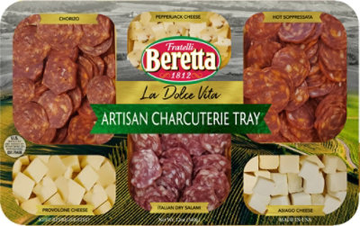 Artisan Charcuterie Tray Salami And Cheese - 12 OZ  (Please allow 48 hours for delivery or pickup)