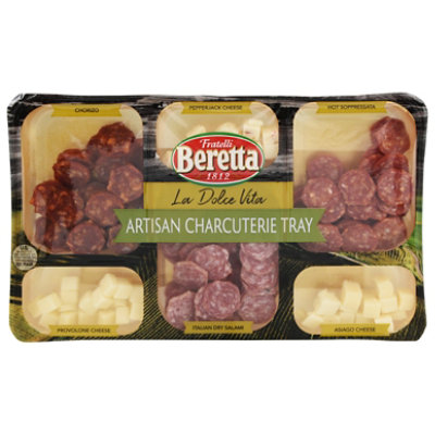 Artisan Charcuterie Tray Salami And Cheese - 12 OZ  (Please allow 48 hours for delivery or pickup)