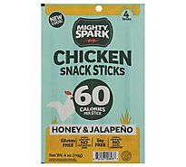 Mighty Spark Honey Jalapeno Chicken Snack Sticks - 4 OZ