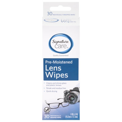 Signature Select/Care Lens Wipes - 30 CT
