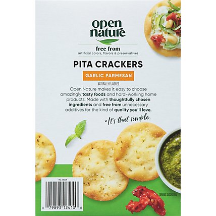 Open Nature Crackers Pita Garlic Parmesan - 5 OZ - Image 6