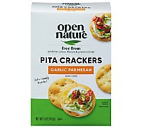 Open Nature Crackers Pita Garlic Parmesan - 5 OZ