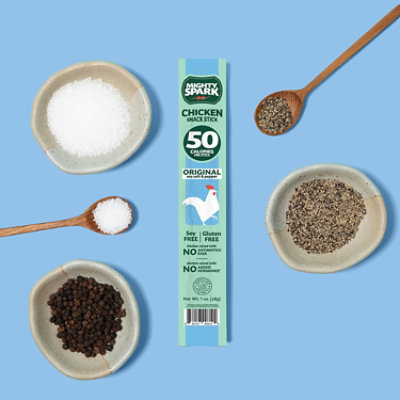 Mighty Spark Original Sea Salt And Pepper Chicken Snack Stick - 4 OZ - Image 6