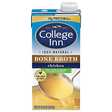 College Inn Natural Reduced Sodium Chicken Bone Broth - 32 OZ