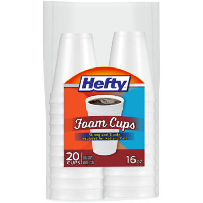 Hefty 16 Ounce White Cups Tableware - 20 Count - Image 1