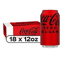 Coca-Cola Zero Sugar Soda Cans - 18-12 Fl. Oz.