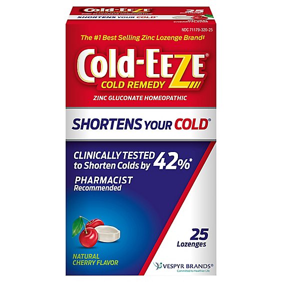 Cold Ezee Lozenges Cherry - 25 CT