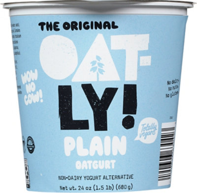 Oatly Oatgurt Plain - 24 OZ - Albertsons
