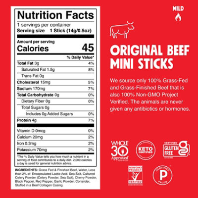 Chomplings Original Beef 5oz Snack Sticks 6 Ct - 3 OZ - Image 5