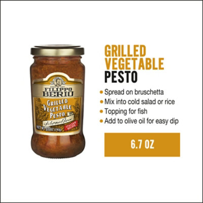 Filippo Berio Grilled Vegetable Pesto - 6.7 OZ - Image 1