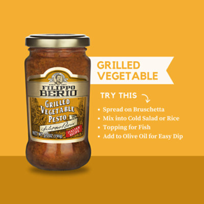 Filippo Berio Grilled Vegetable Pesto - 6.7 OZ - Image 3