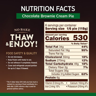 Marie Callender Brownie Cream Pie - 25 Oz - Image 4