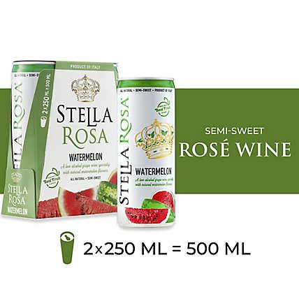 Stella Rosa Watermelon Wine - 2-250 ML - Image 1