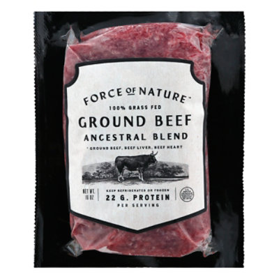 Force Of Nature Ground Beef Ancestral Grass Fed Brick - 16 OZ - Image 3