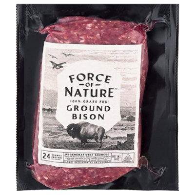 Force Of Nature Ground Bison Grass Fed - 14 OZ - Image 3