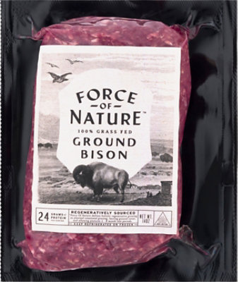Force Of Nature Ground Bison Grass Fed - 14 OZ - Image 2