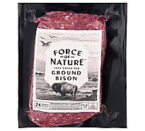 Force Of Nature Ground Bison Grass Fed - 14 OZ