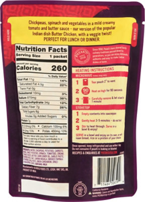 Pataks Meal Rte Butter Chickpea - 10.05 OZ - Image 6