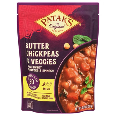 Pataks Meal Rte Butter Chickpea - 10.05 OZ - Image 1