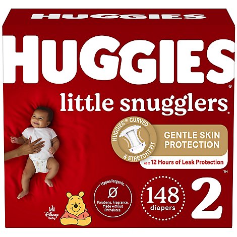 Huggies Little Snugglers Size 2 Baby Diapers - 148 Count