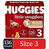 Huggies Little Snugglers Size 3 Baby Diapers - 136 Count - Image 2