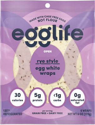 Egglife Egg White Wrap Rye Style - 20 CT - Image 2