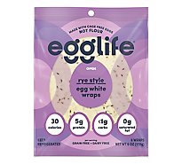 Egglife Egg White Wrap Rye Style - 20 CT