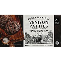 Force Of Nature Venison & Wagyu Beef Grass Fed Patties - 16 OZ - Image 2