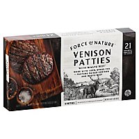 Force Of Nature Venison & Wagyu Beef Grass Fed Patties - 16 OZ - Image 1