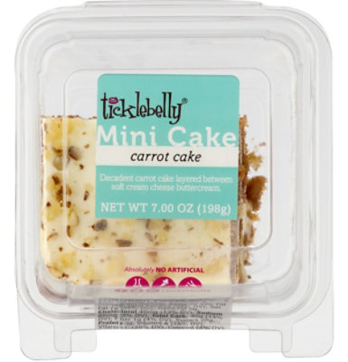 Ticklebelly Carrot Cake Mini Cake - 7 OZ