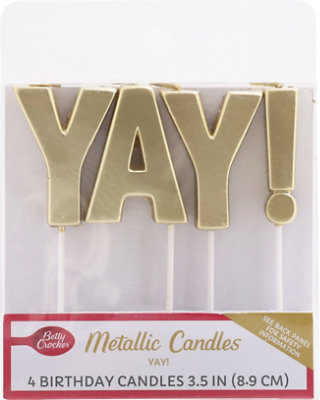 Bc Metallic Yay Candle Ea - 4 CT - Image 2