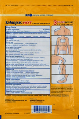 Salonpas Hot Capsicum Patch - 3 CT - Image 5