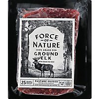 Force Of Nature Elk Ground Brick Grass Fed - 14 OZ - Image 2