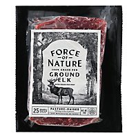 Force Of Nature Elk Ground Brick Grass Fed - 14 OZ - Image 1