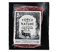 Force Of Nature Elk Ground Brick Grass Fed - 14 OZ