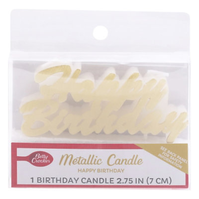 Bc Happy Bday Metallic Cndl Ea - EA - Image 3