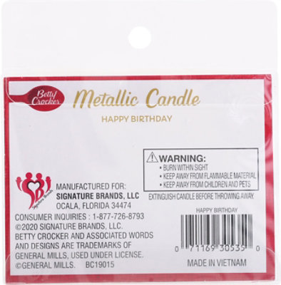 Bc Happy Bday Metallic Cndl Ea - EA - Image 4