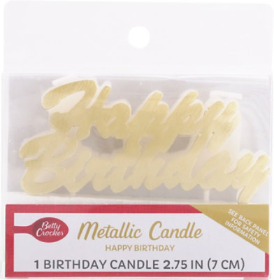 Bc Happy Bday Metallic Cndl Ea - EA - Image 2
