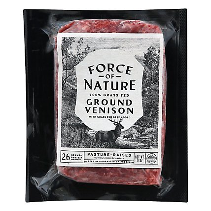 Force Of Nature Ground Venison With Beef Grass Fed Brick - 14 OZ - Image 3