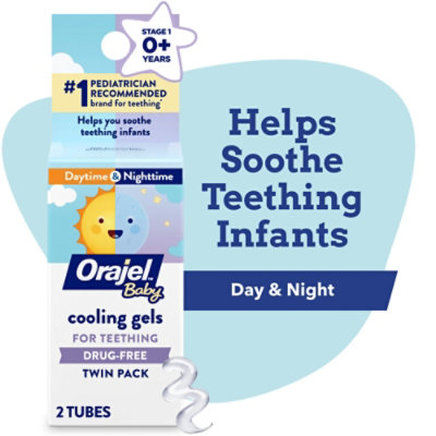 Orajel Baby Non Medicated Cooling Gel Daytime & Nighttime - .36 OZ - Image 1