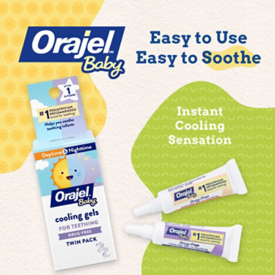 Orajel Baby Non Medicated Cooling Gel Daytime & Nighttime - .36 OZ - Image 2