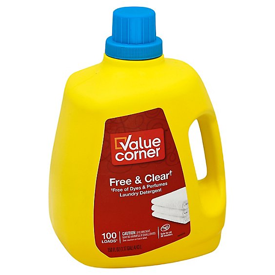 Value Corner Laundry Detergent Free And Clear - 150 FZ