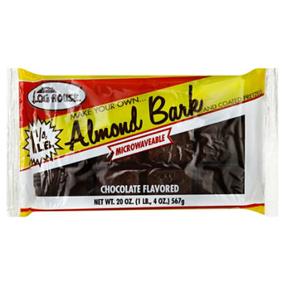 Log House Almond Bark Choc - 24 OZ - Image 1