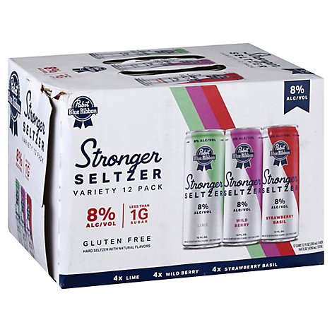 Pabst Stronger Seltzer Variety In Cans - 12-12 FZ